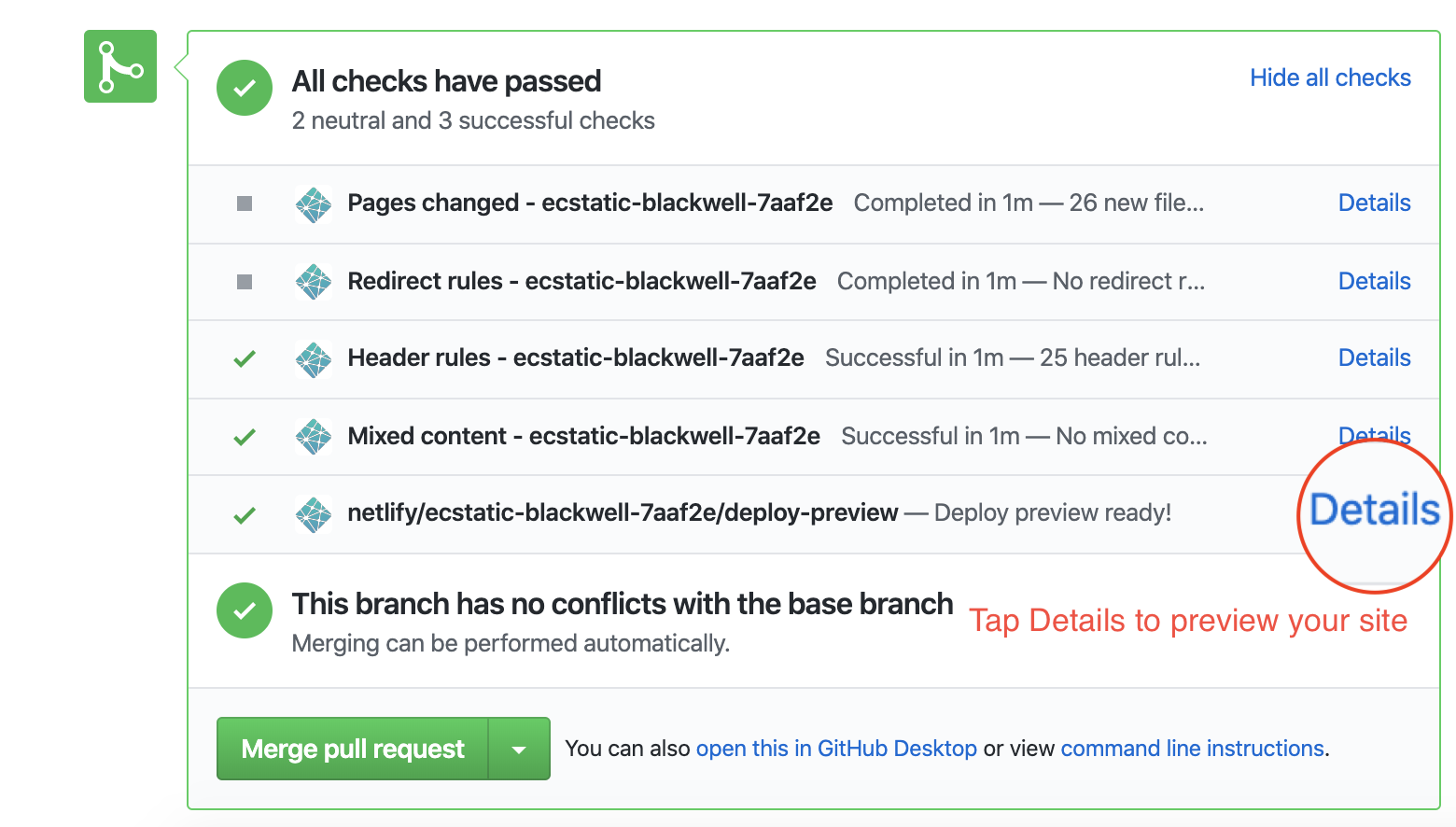 Netlify PR Preview Link